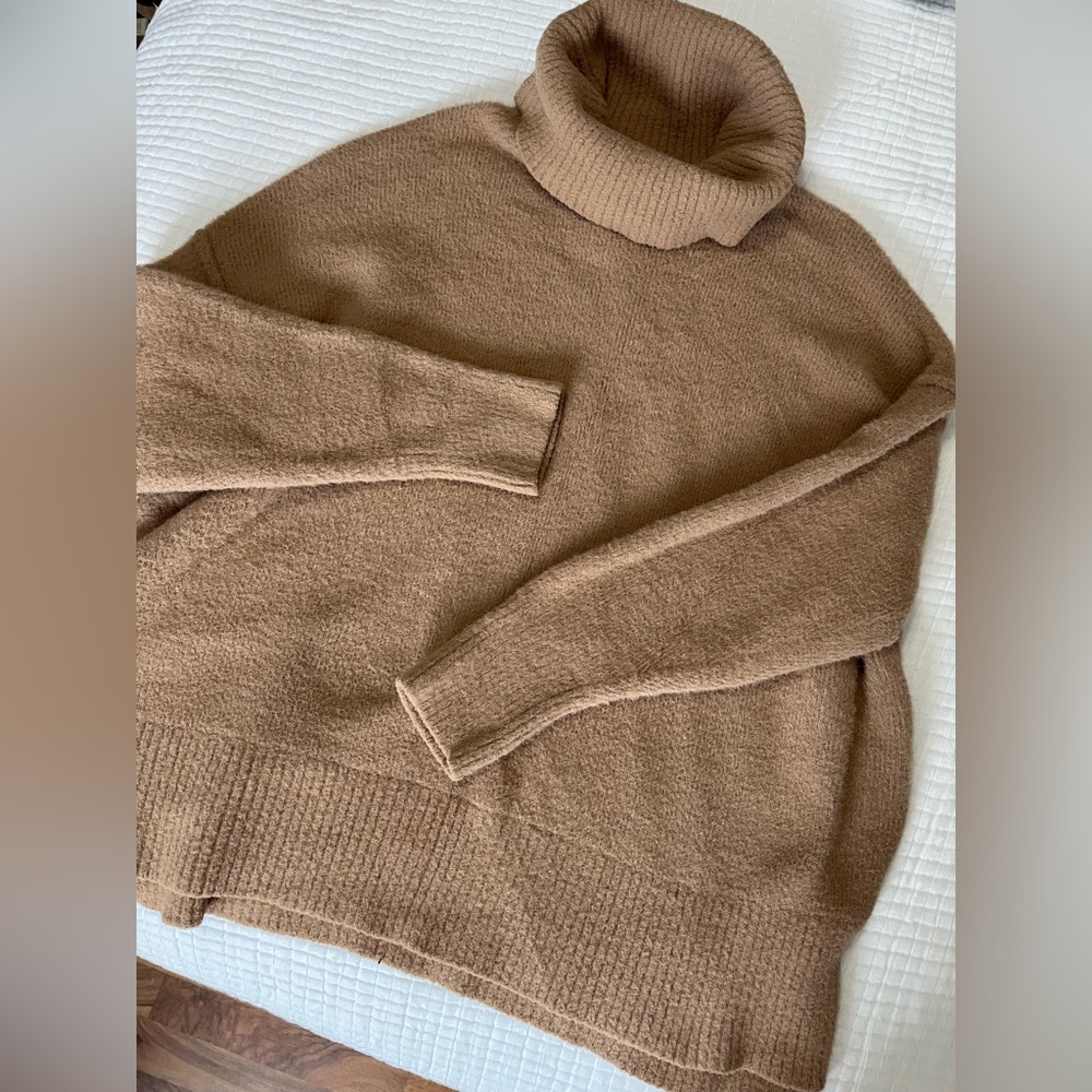Aerie Tan Turtleneck Sweater